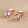 Sterling  Silver Earings  Minimal Solitaire