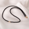 Onyx Necklace with 14K gold spheres