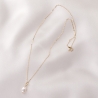 Colier aur 14K White Pearl charm