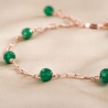 Sterling Silver Bracelet Green Jade