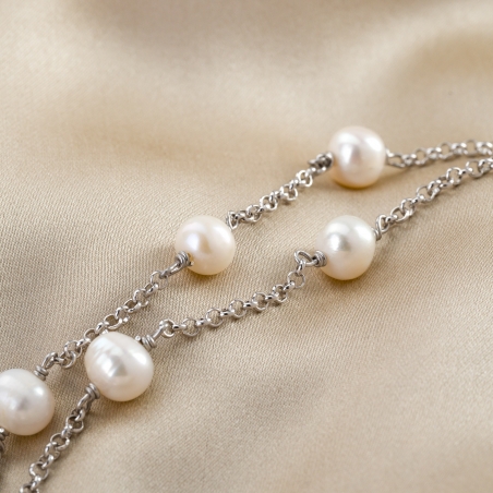 Sterling Silver Necklace City Pearls