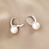 Sterling Silver Earrings With the Shine of a Pearl