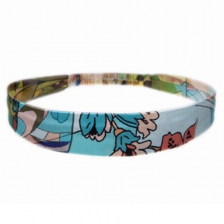 Headband cu elastic Blue Girl
