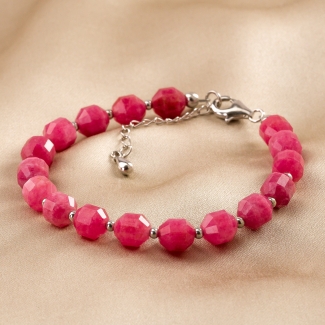 Touch Bracelet barrel jade 925 silver