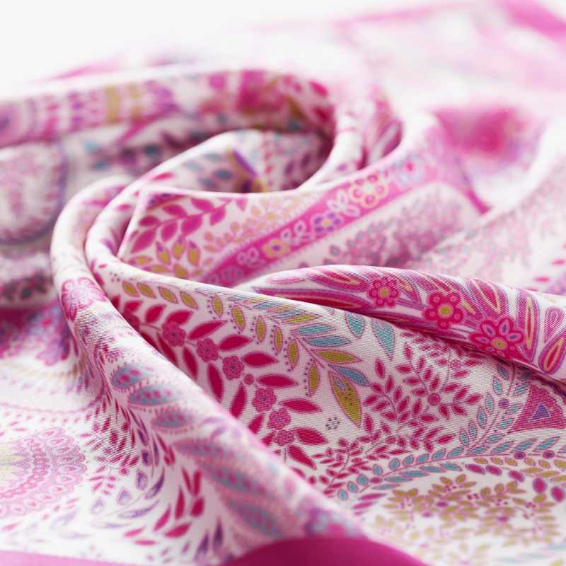 Silk Scarf S Jeunesse Pink
