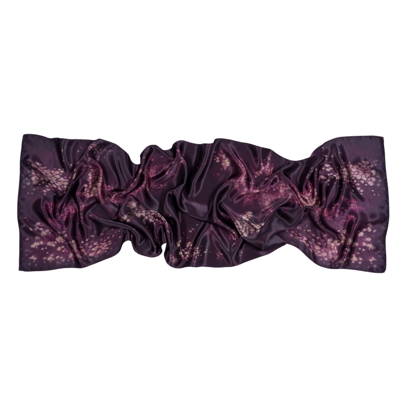 Silk Shawl Skydance wine color