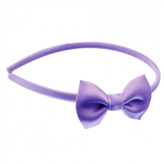 Headband cu fundiţă mov