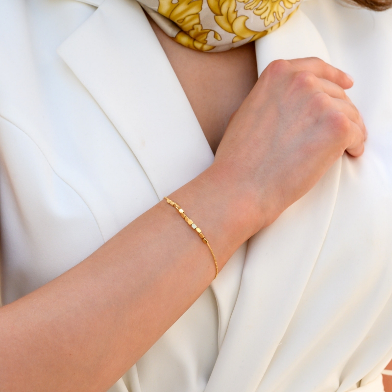 Sterling Silver Bracelet In the Middle of the Ride gold