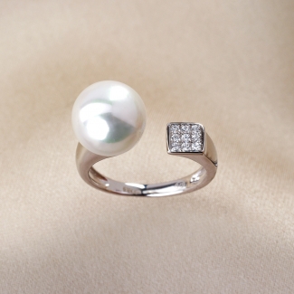 Inel argint reglabil Just Classy Pearls