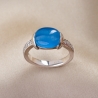 Sterling Silver Ring Special Blue Tanzanite Cat Eye