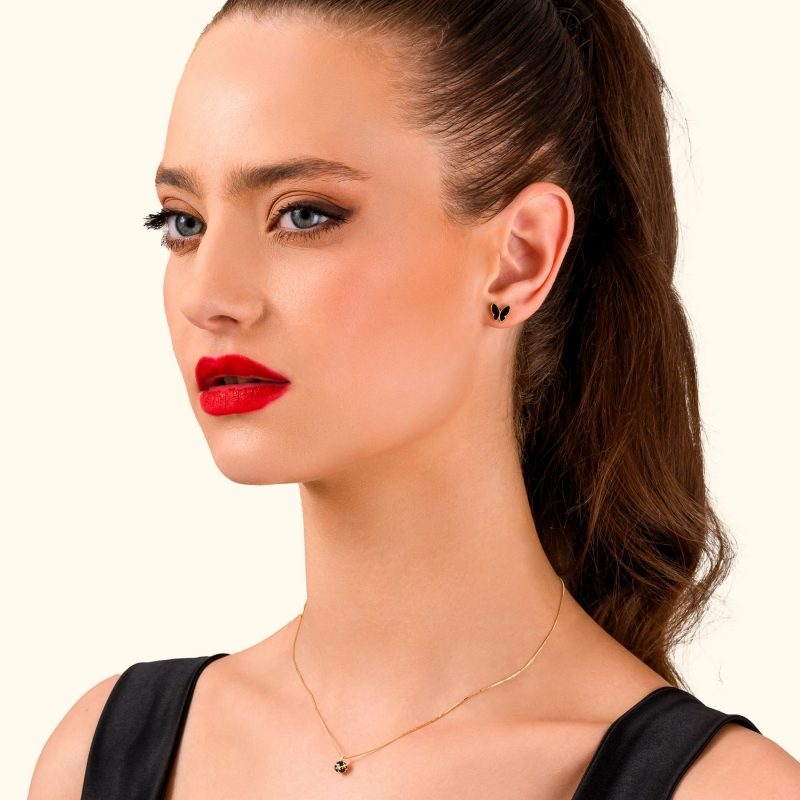 Coliere argint My Secret Luck gold