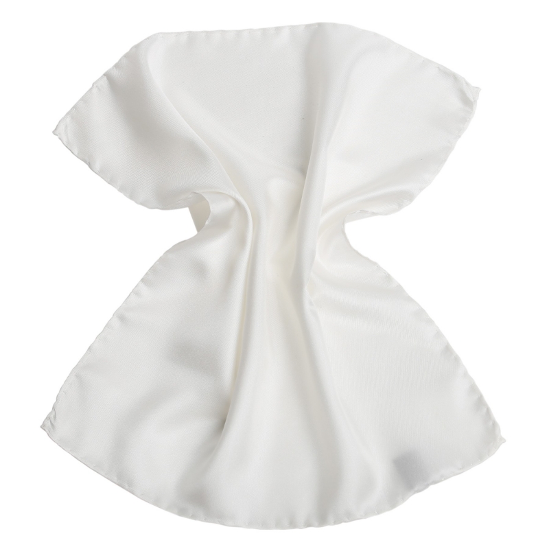 copy of White Twill Silk Pocket