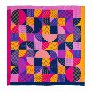 Silk scarf twill M It's time for London spicy