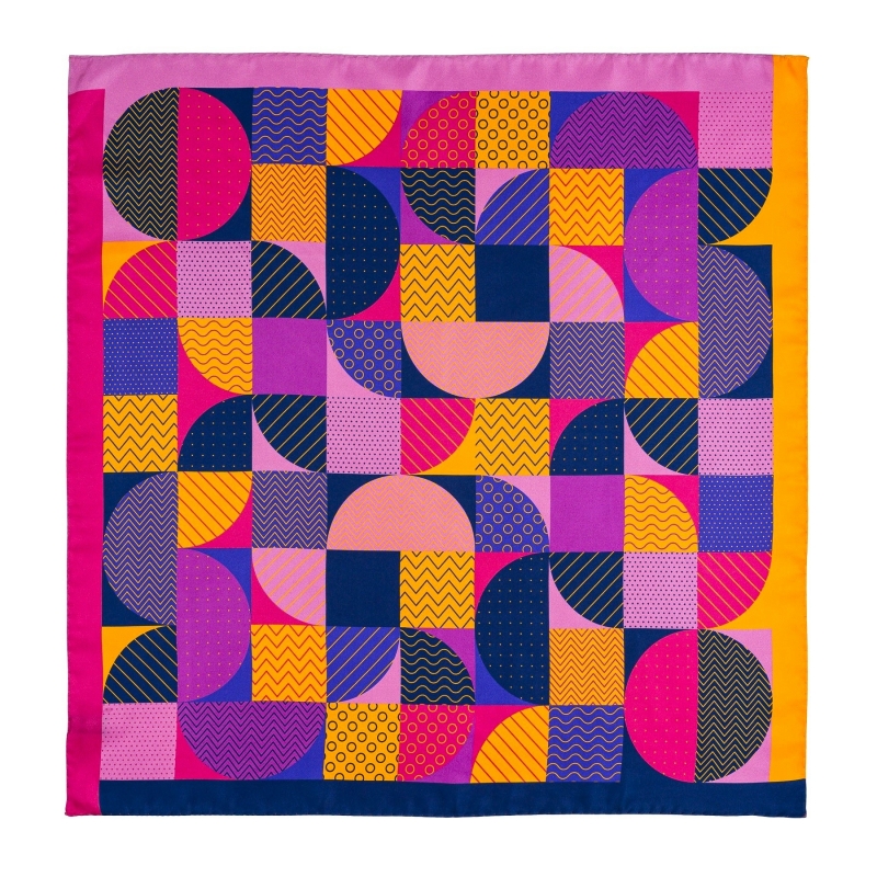 Silk scarf twill M It's time for London spicy