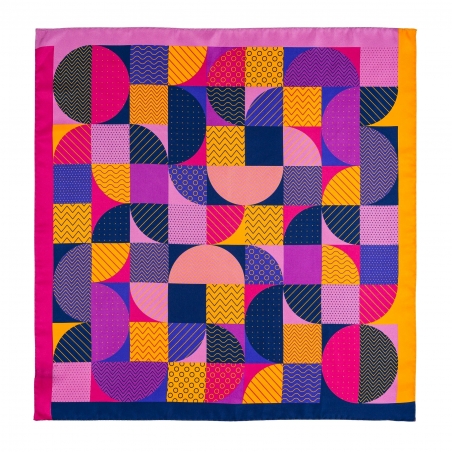 Silk scarf twill M It's time for London spicy