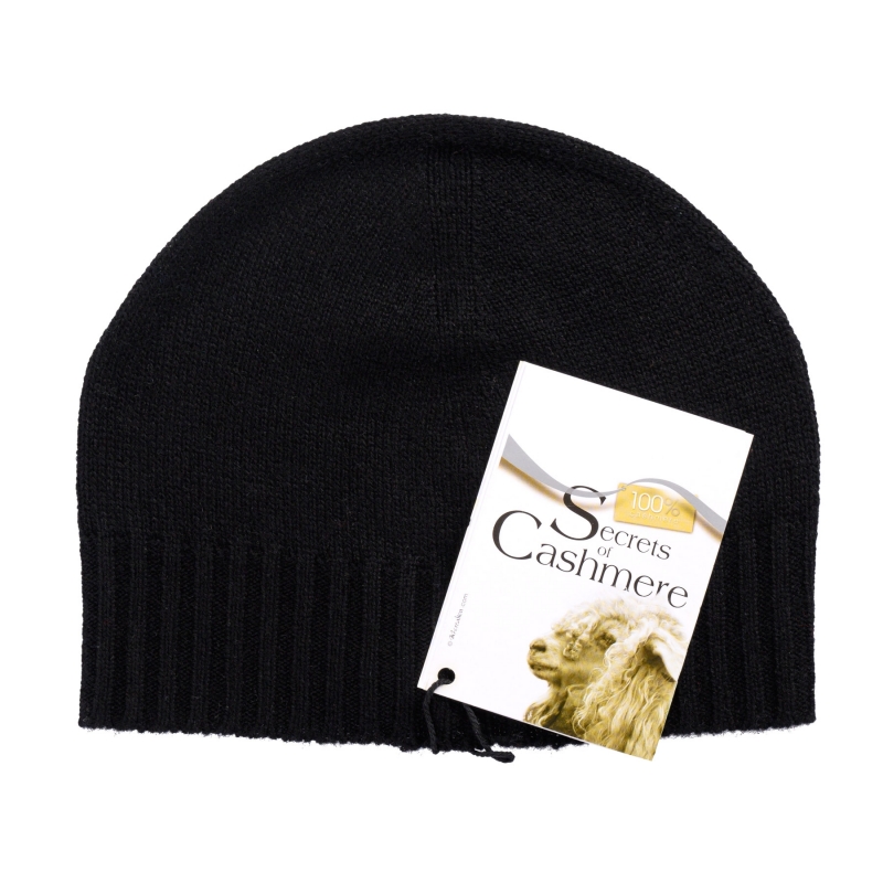Black Cashmere Hat for men Anshan