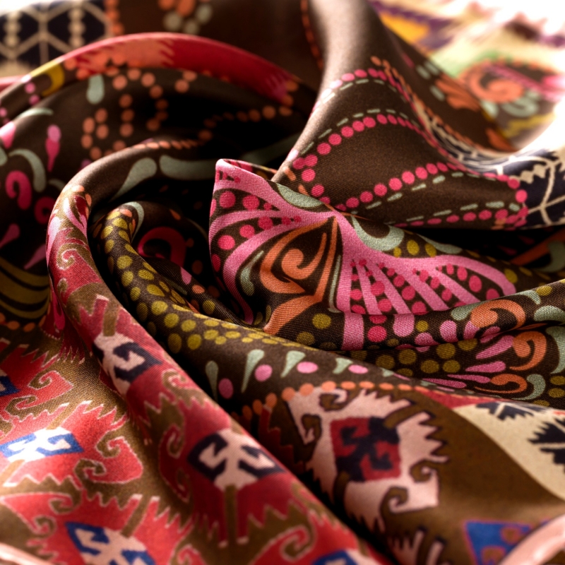 Silk Scarf S twill Indian Boho Vibes