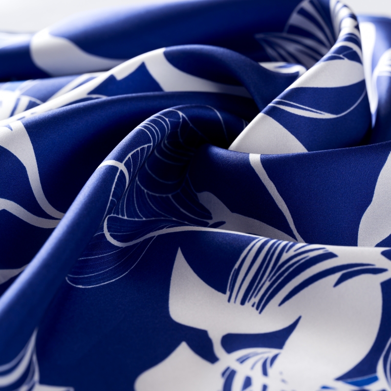 Silk Scarf S twill L. Biagiotti Exquisite Blue