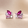 Sterling Silver Earrings Sweet Lights pink