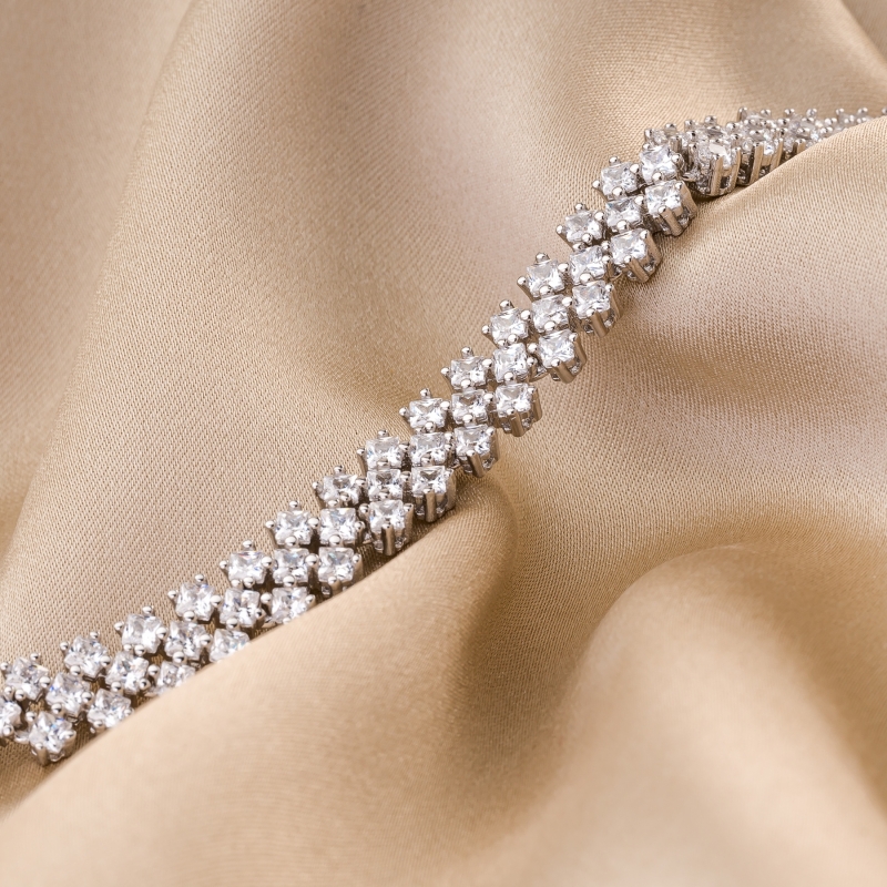 Sterling Silver Bracelet Feel So Special zirconia