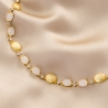 Colier argint Posh Milky Cat Eye gold
