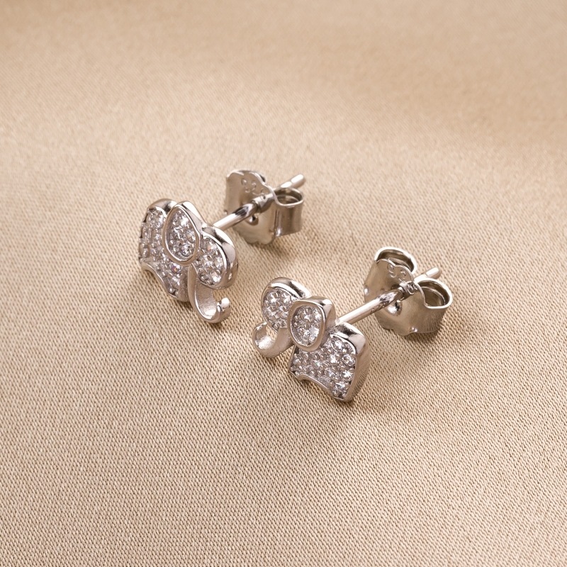 Cercei argint Baby Elephant zirconia