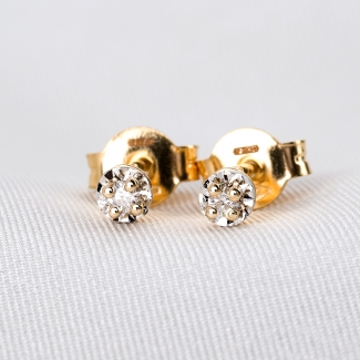 14K Gold Earrings Diamonds Minimal New Touch