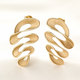 14K Gold Earrings Addicted Collection