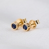Cercei aur 14K cu safire Minimal Iconic Sapphire