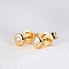 14K Gold Earrings Diamonds Minimal My First Diamond