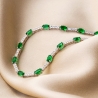 Colier argint Green Touch zirconia