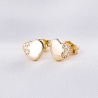 Cercei aur 14K Desires of My Heart zirconia