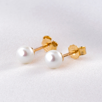 Cercei aur 14K Just Pearl S