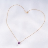 Colier aur 14K Classy cu ametist natural