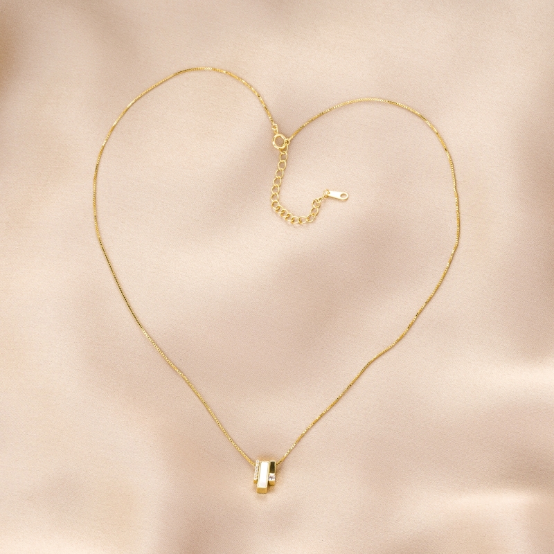 Colier argint Cool Look gold