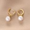 Cercei argint Pearl Soiree gold