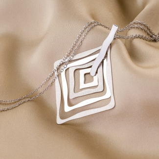 Colier argint Just Guess Who is Hot now