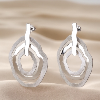 Cercei argint Into Hypnotic Connection