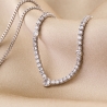 Colier argint Tennis Full Light zirconia