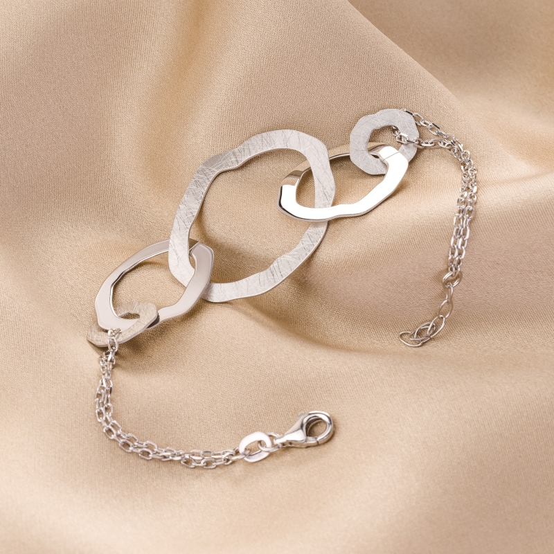 Bratara argint Into Hypnotic Connection