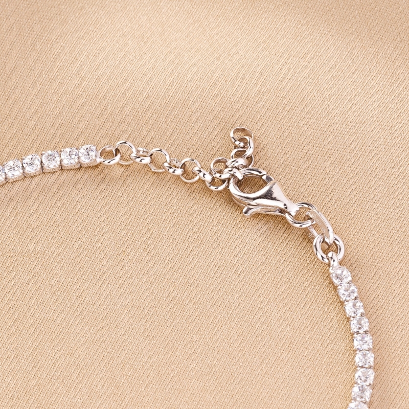 Sterling Silver Bracelet Tennis Full Light zirconia