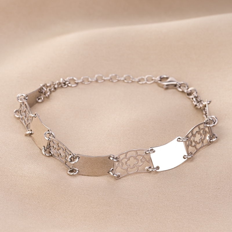 Sterling Silver Bracelet Alhambra Laces