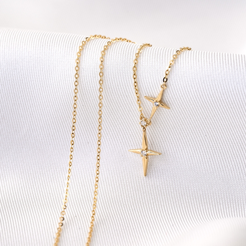 Colier aur 14K The Beauty of a New Day zirconia
