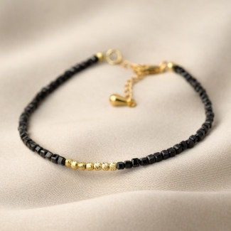 14K Gold Plated Chic Concept spinel cubes forms