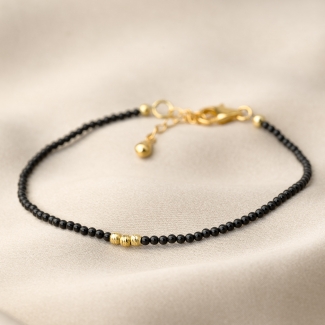 Bratara Chic Concept turmaline argint placat cu aur 14K