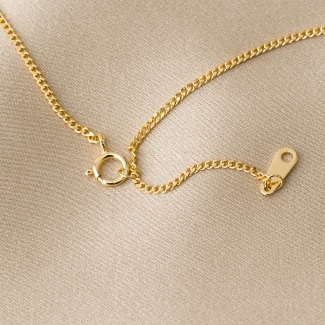 Lantisor argint placat cu aur 14K Lace gold 43, 46 cm