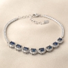 Sterling Silver Bracelet with sapphires