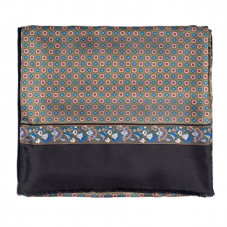 Wool and Silk scarf Uomo Toledo olive