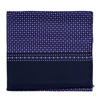 Esarfa matase barbati Uomo Florence purple, navy