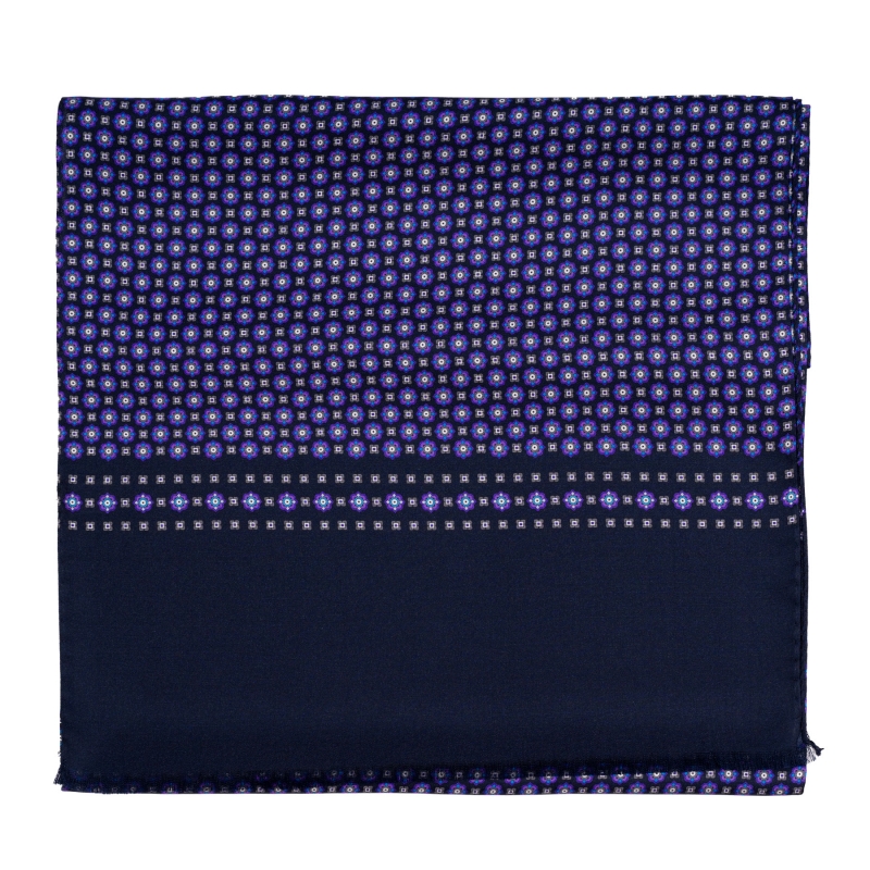 Esarfa matase barbati Uomo Florence purple, navy